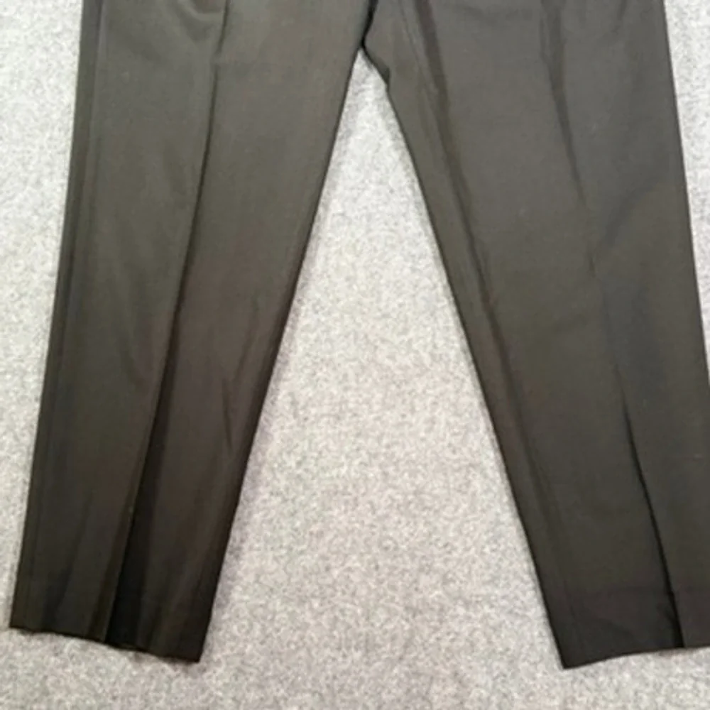 Proper Cloth Black 100% Merino Wool Pleated Dress Pants Flannel Trouser 36x31